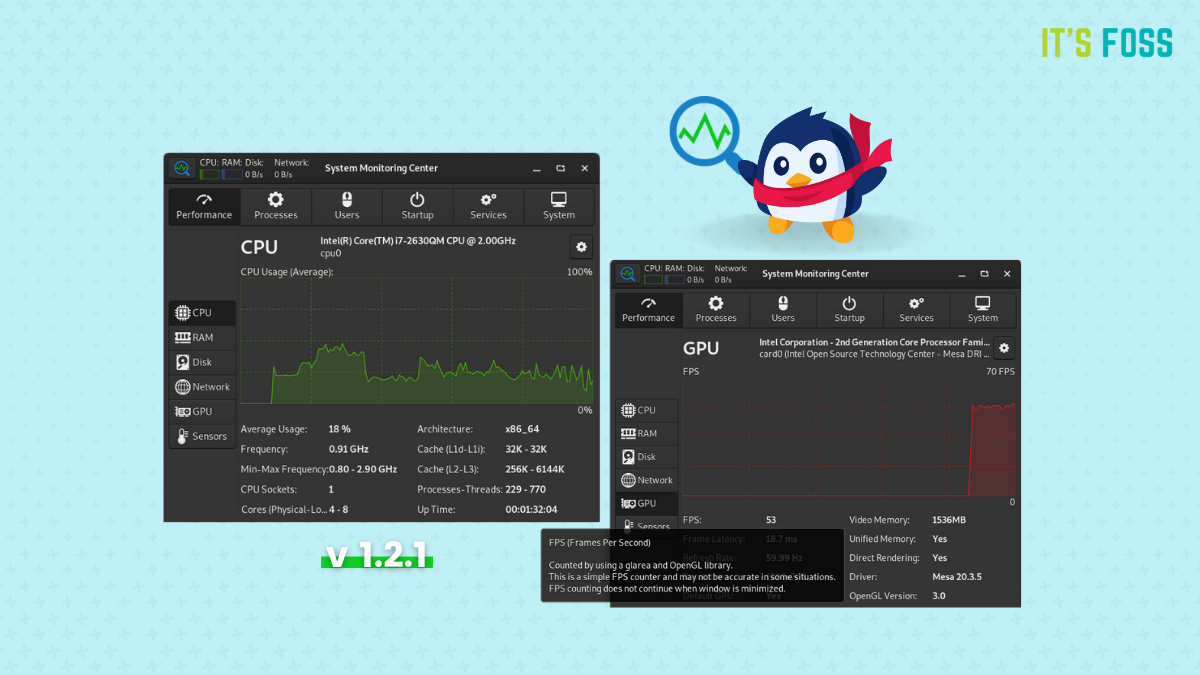 System Monitoring Center v1.2.1 Releases With GUI Tweaks, Reduced CPU ...