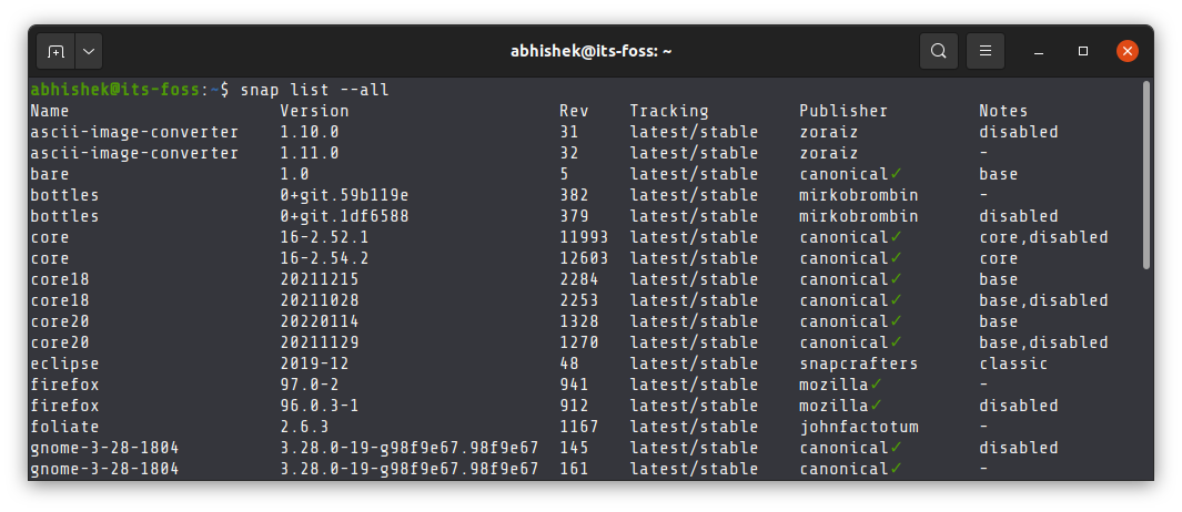 Package versions deprecated