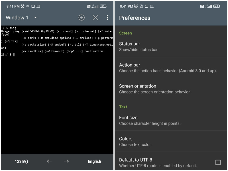 terminal emulator old