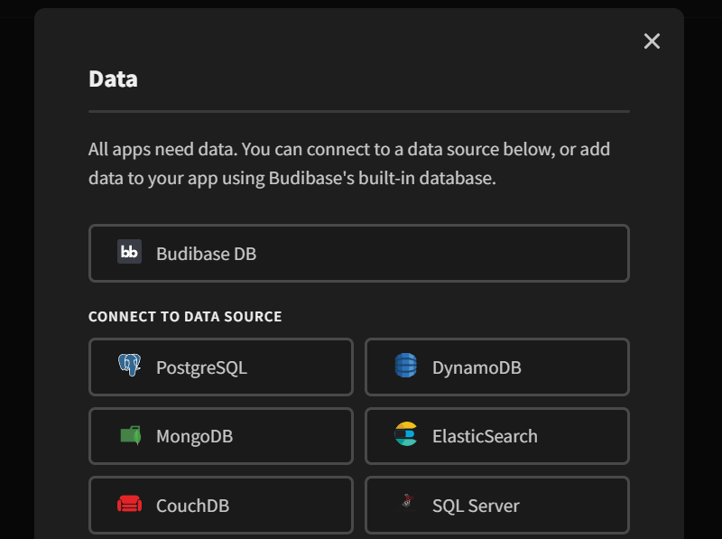 budibase data sources