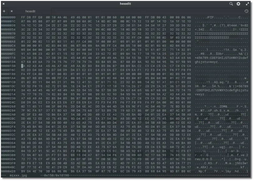 hexedit console