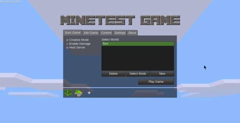 minetest start