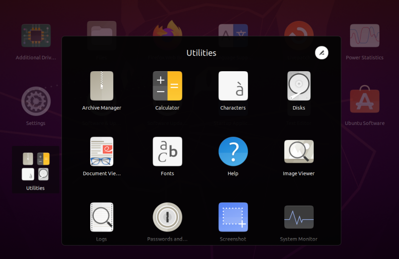 ubuntu utilities