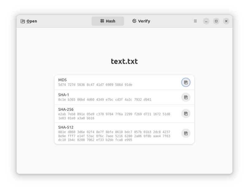 collision hash values