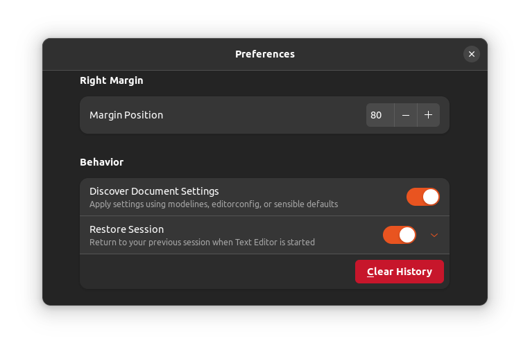 restore session option gnome text editor 1