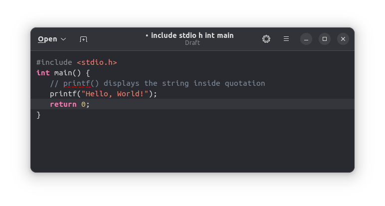 syntax highlight gnome text editor