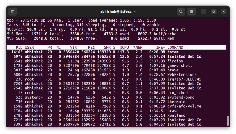 totem consuming more cpu ubuntu