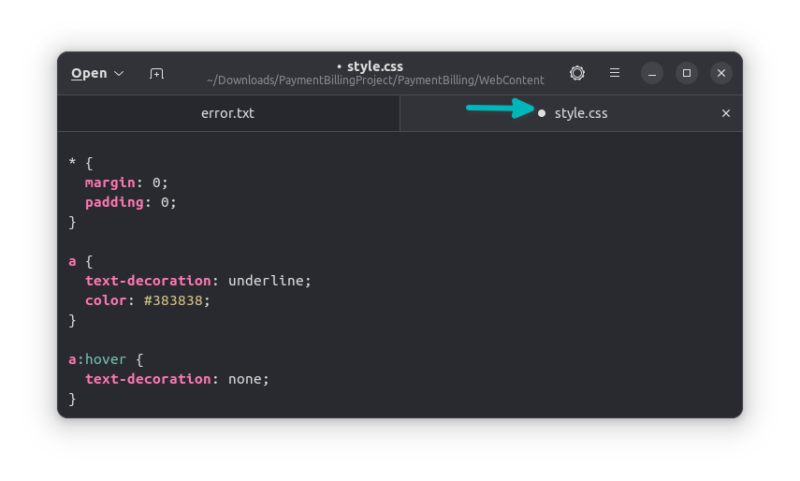 unsaved file gnome text editor