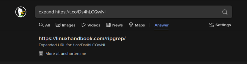 expand shortened link ddg
