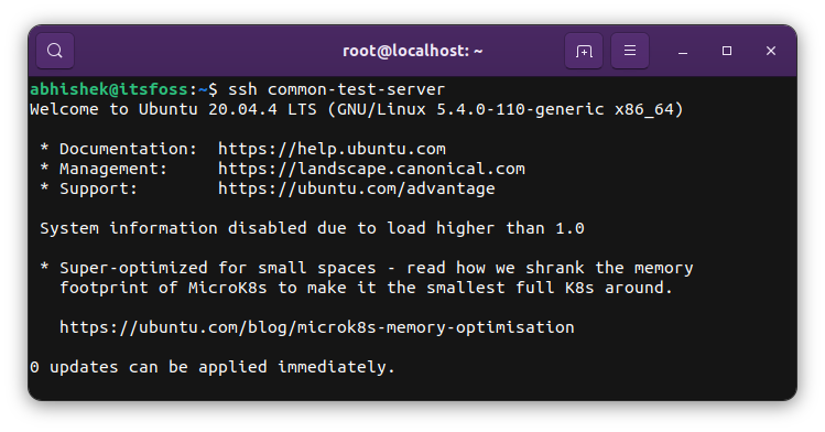 gnome console color change ssh