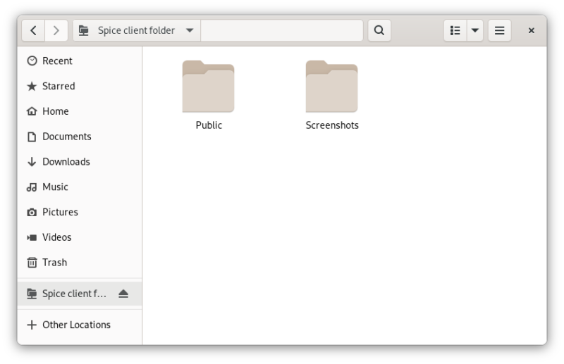 mounted spice client folders