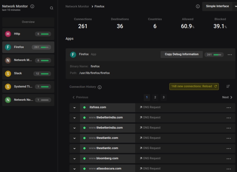 portmaster network monitor