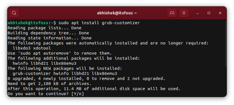 How to Install Grub Customizer on Ubuntu