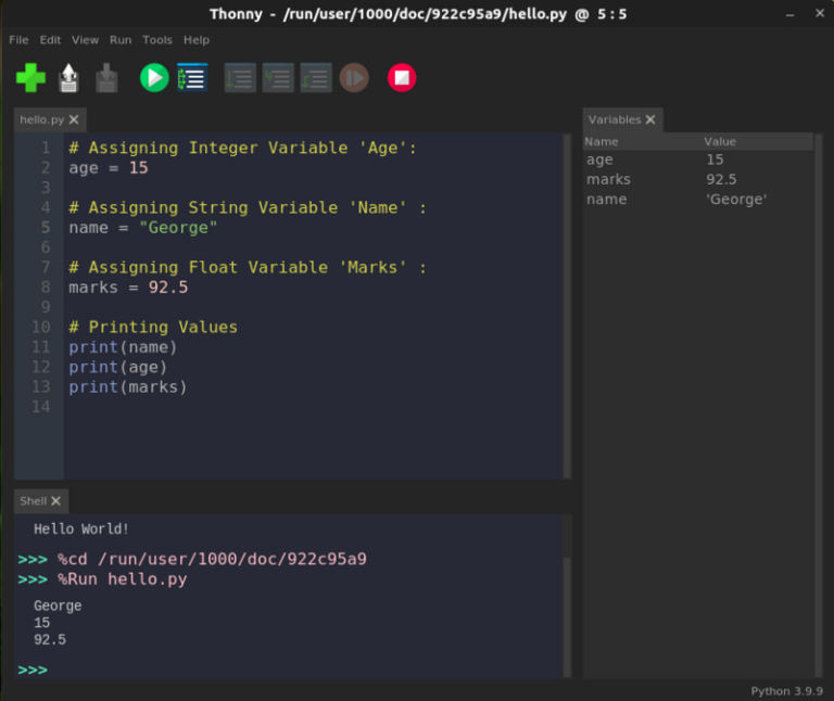 Thonny is an Ideal IDE for Teaching Python Programming in Schools
