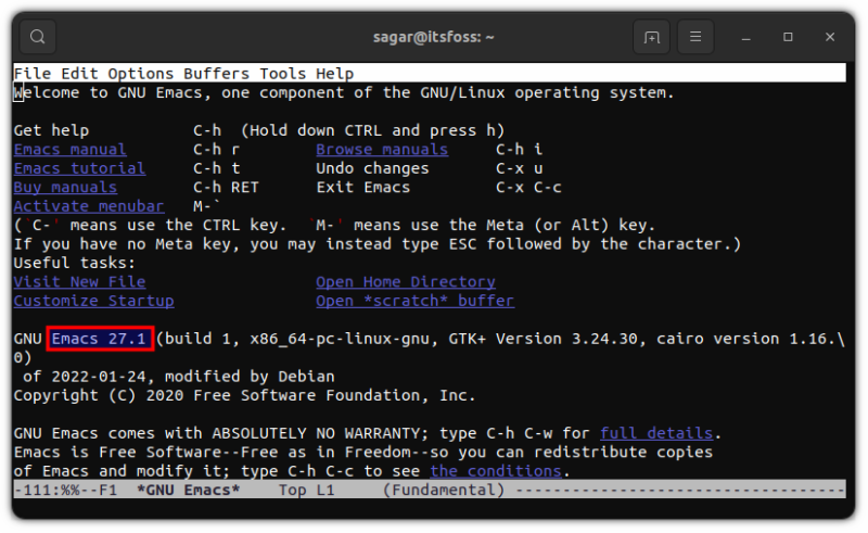 emacs 27.1