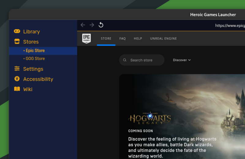 Epic Games Store, Official Site