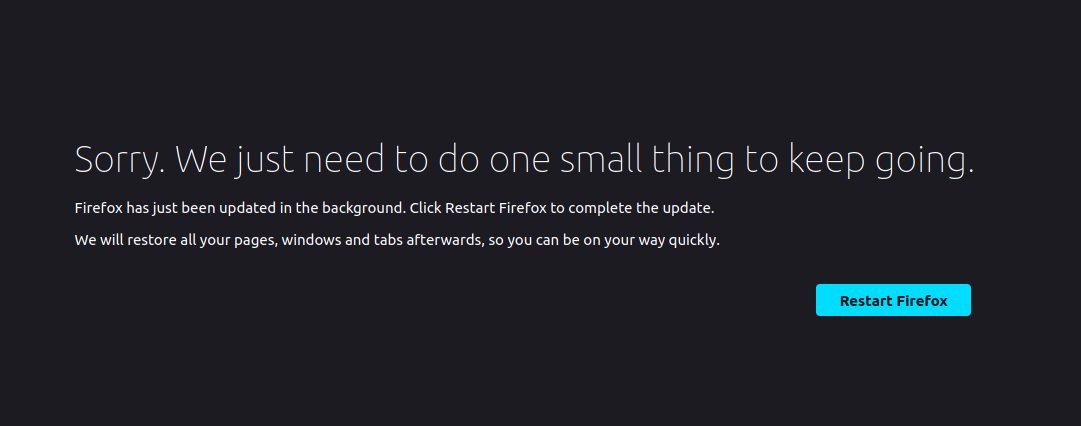 firefox restart