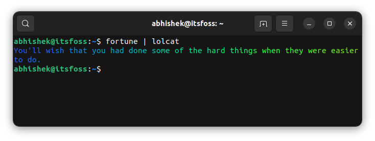 fortune cookie linux