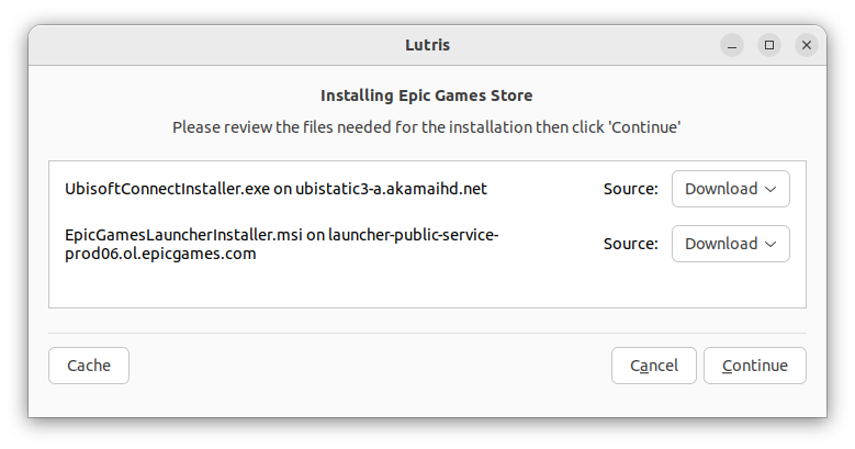 install egs wine lutris