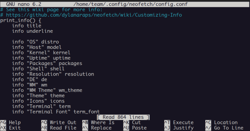 neofetch config file