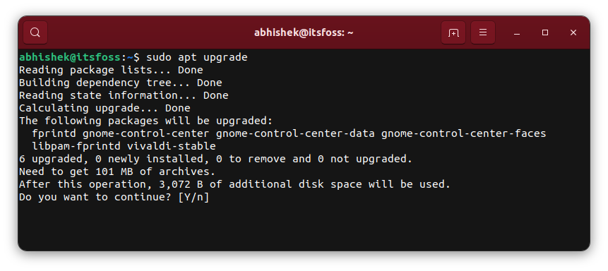 sudo apt get update upgrade differences