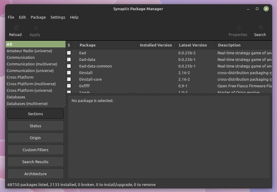 linux mint 21 package manager