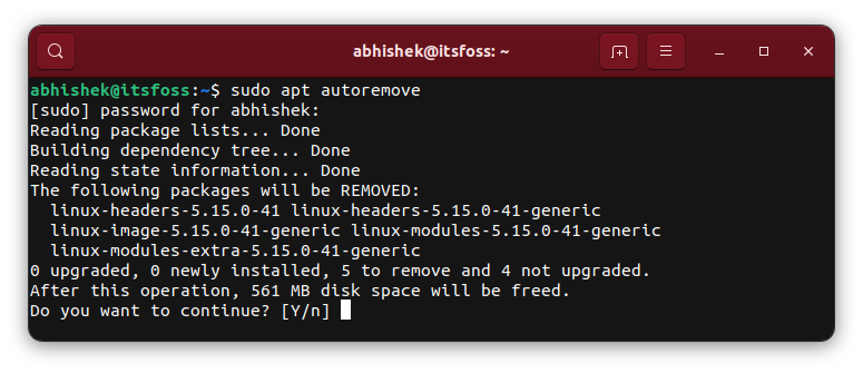 remove old linux kernels ubuntu