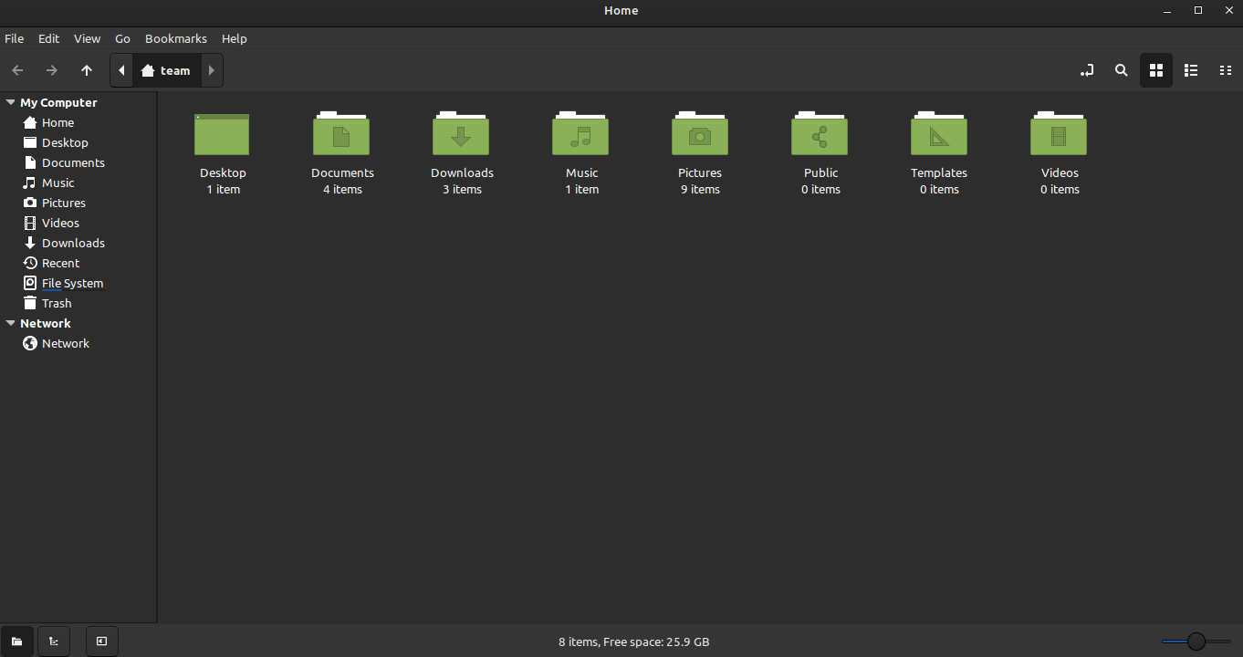 show number of items inside folder using nemo file manager