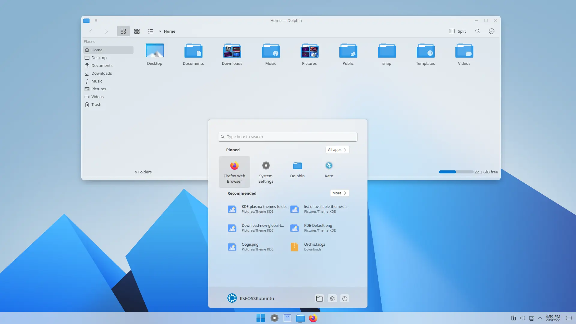 fluent kde theme