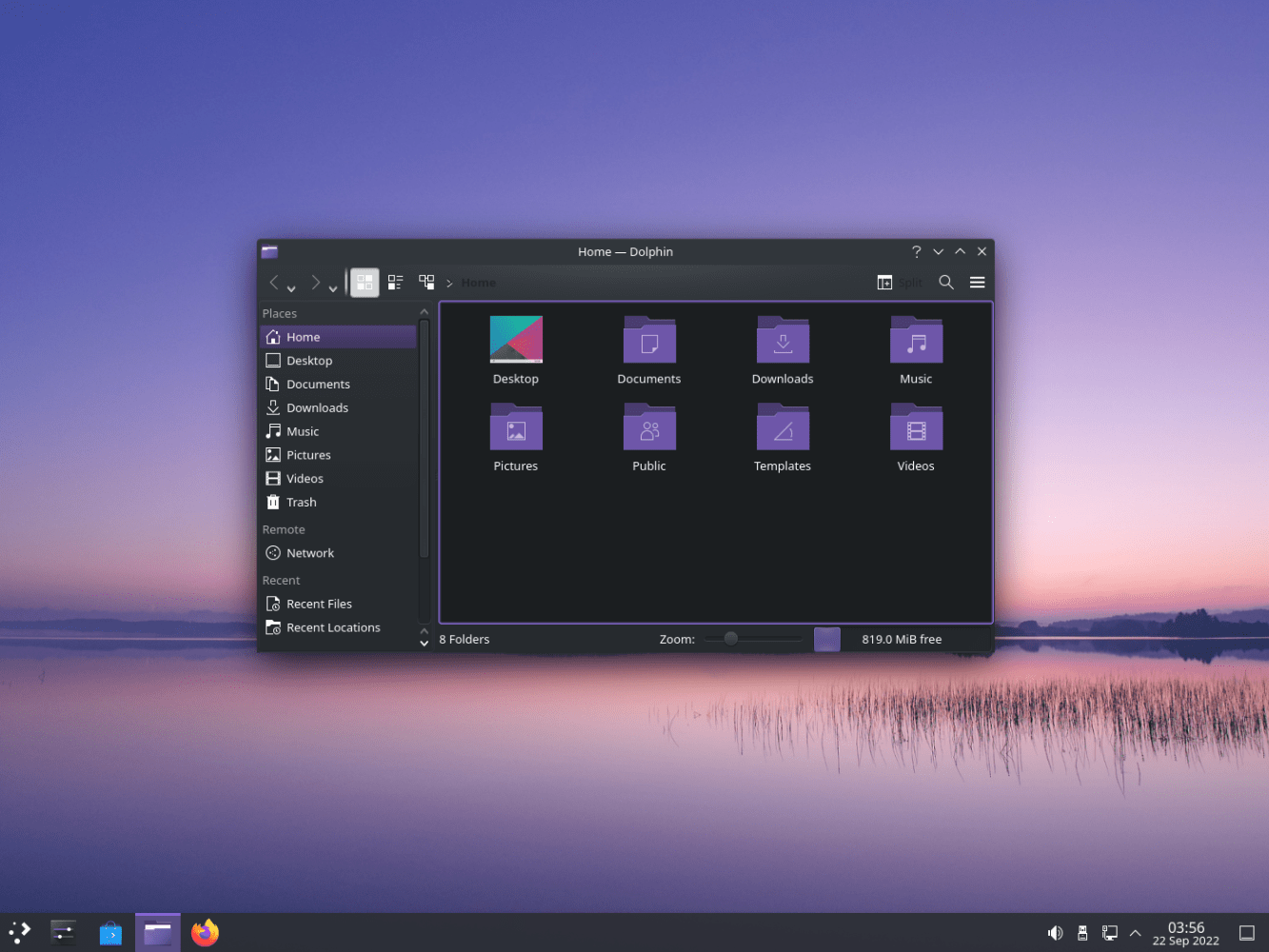 a screenshot of kde neon desktop