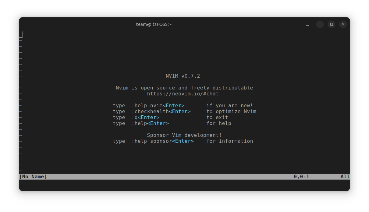 neovim text editor