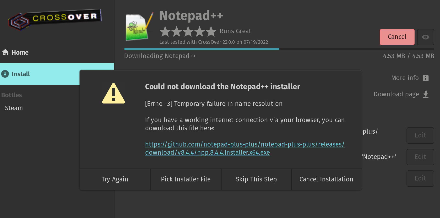 notepad plus installer