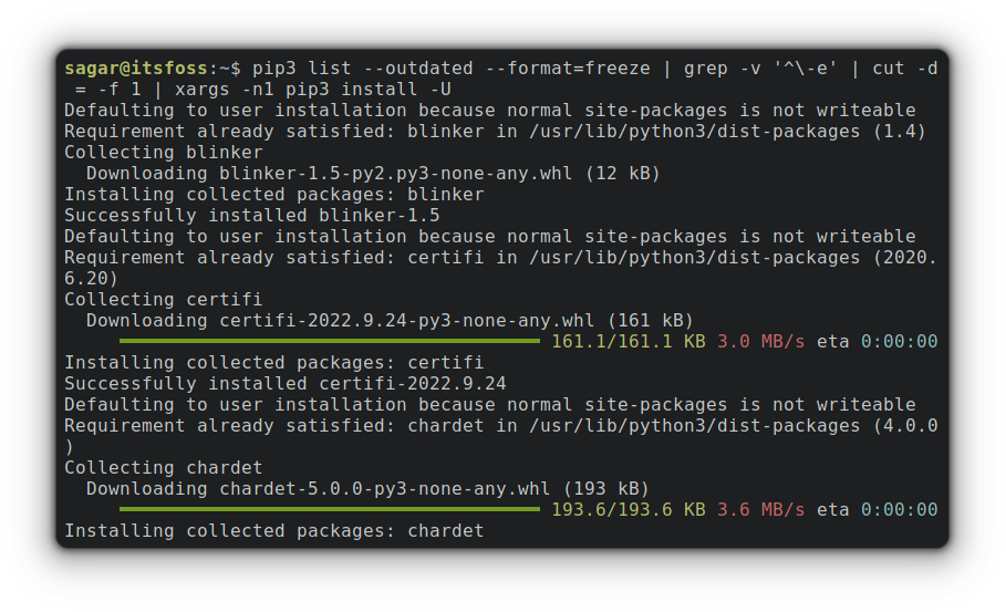 Python exe m pip install upgrade pip