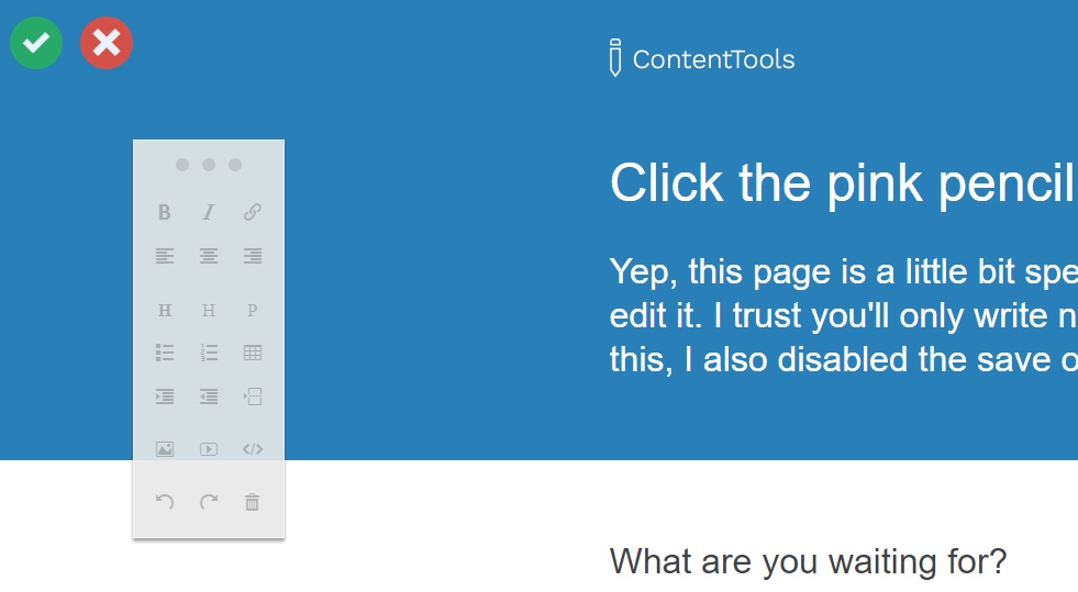 content tools