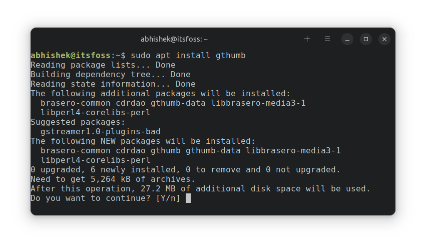 install gthumb ubuntu