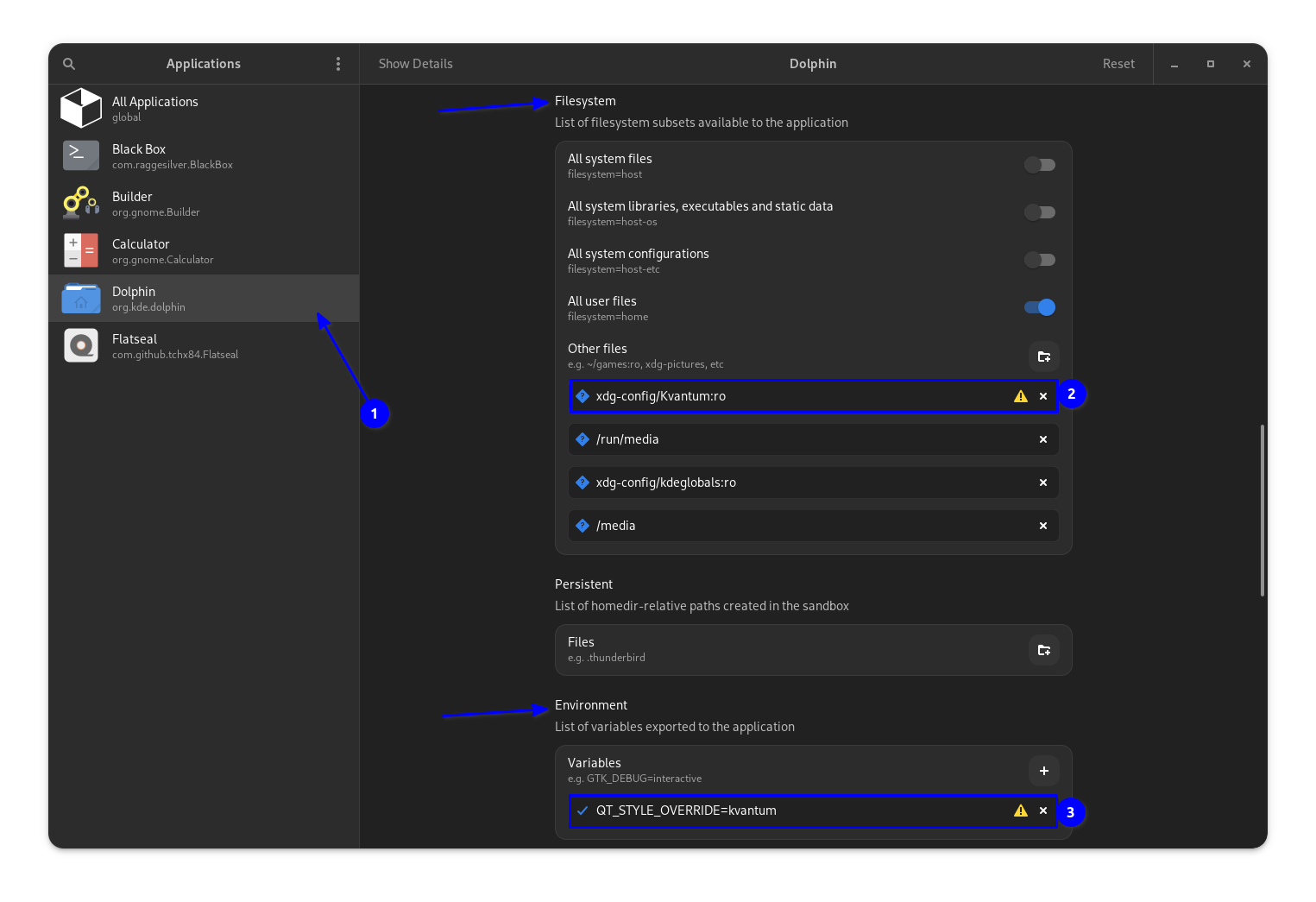 setting kvantum theme for qt flatpak apps in kde plasma