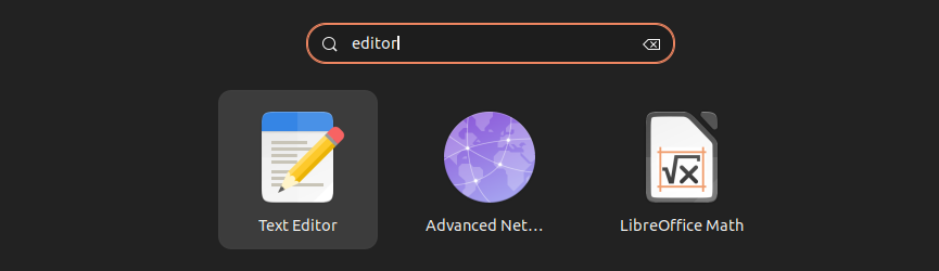 text editor ubuntu