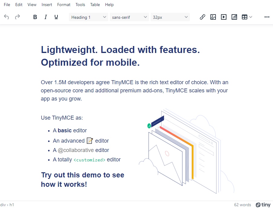 WYSIWYG HTML Editor with Collaborative Rich Text Editing