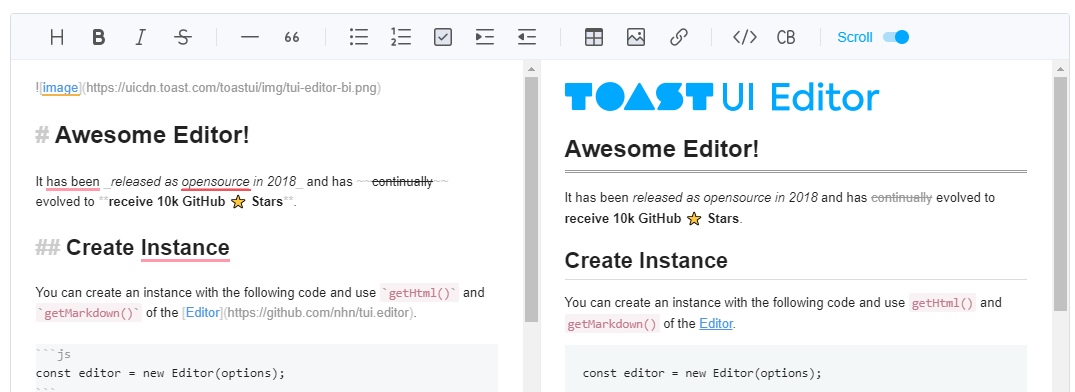 toast ui editor