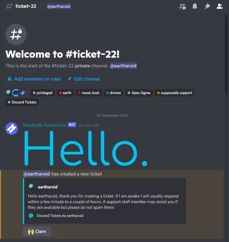 discord tickets