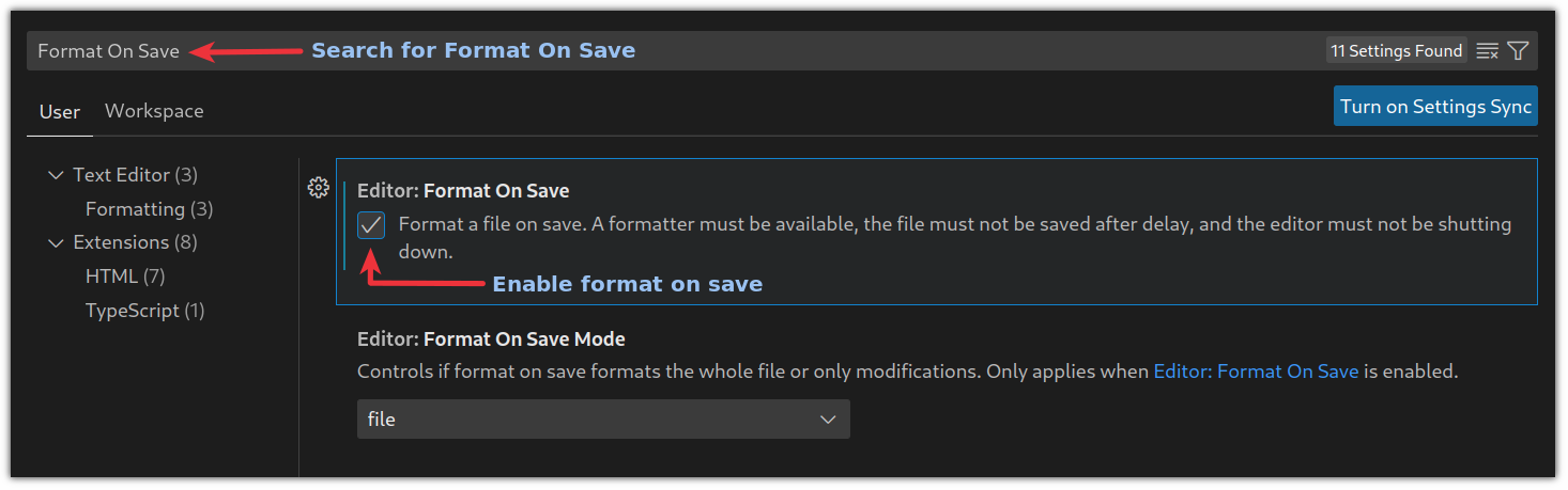 Visual Studio Code Disable Auto Indent On Save