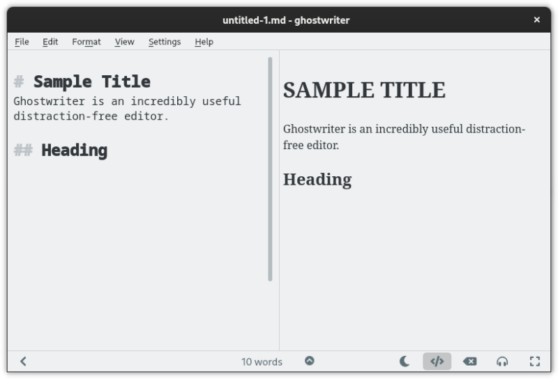 Ghostwriter: An Excellent Open-Source Writing App