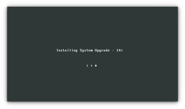 installing system upgrades with reboot