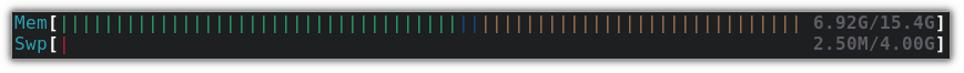 memory bar in htop