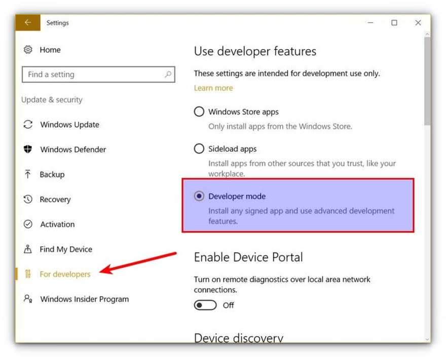 How to enable the Linux / Bash subsystem in Windows 10