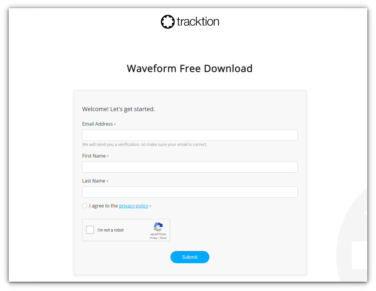 tracktion waveform free download by providing user details