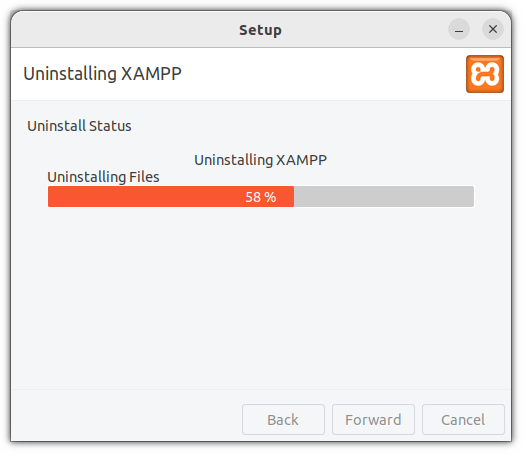 uninstalling xampp