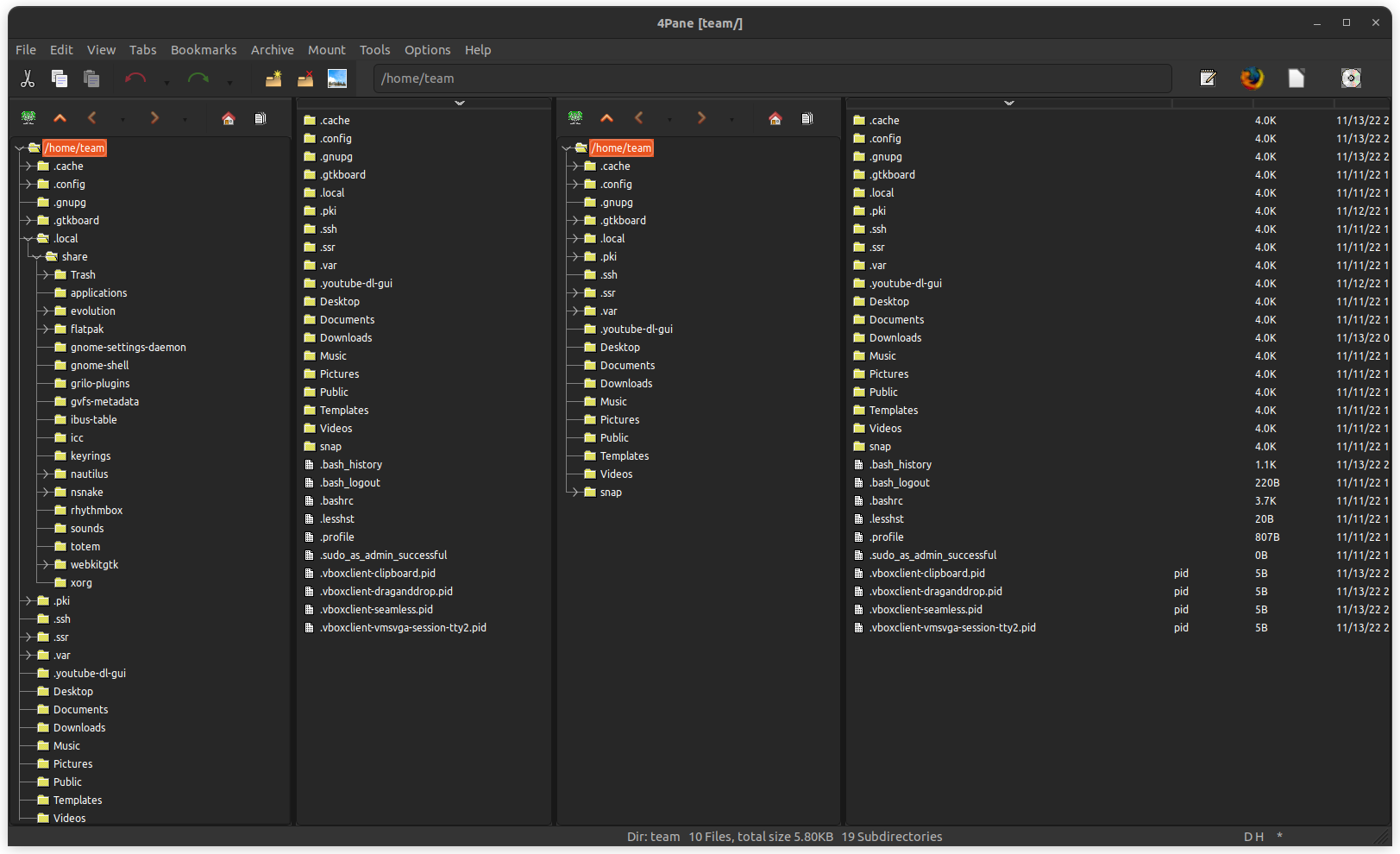 4pane file manager