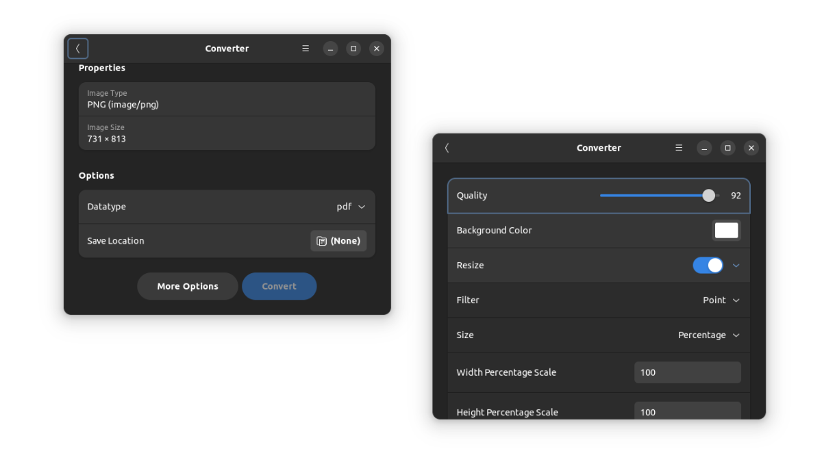 converter more options